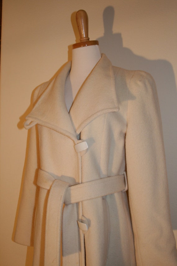Vintage Coats, Vintage Outerwear, 1970s Cream Woo… - image 3