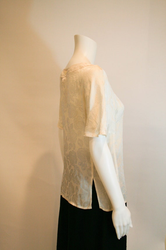 Vintage Gucci Silk Damask Blouse - image 4