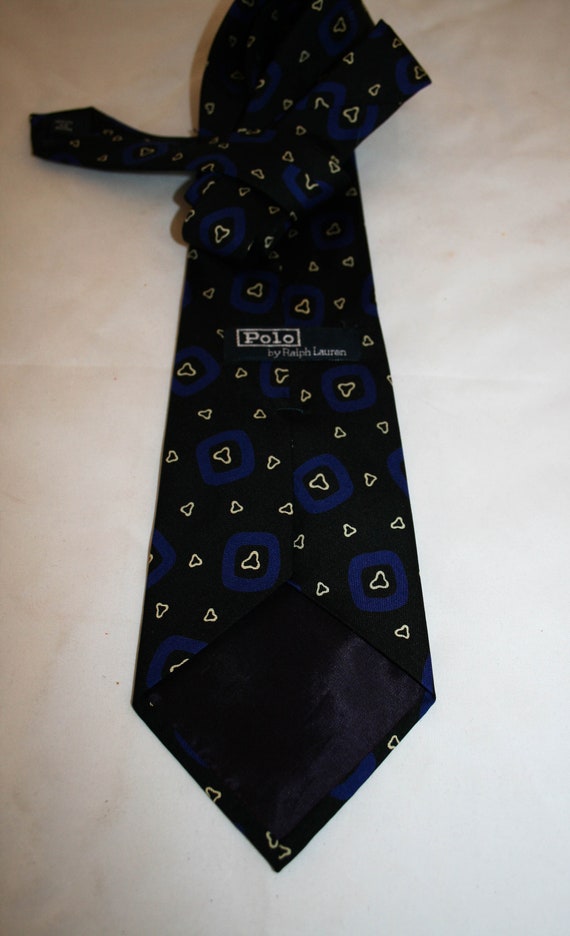 Vintage 80s Ralph Lauren Polo Graphic Necktie - image 2