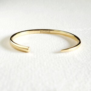 Brass cuff bangle walk the line upper arm cuff minimal tapered asymmetrical arm cuff band upper arm bracelet handmade