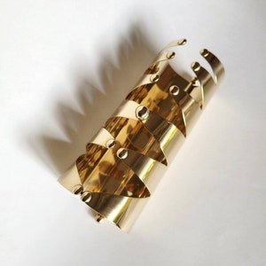 Brass large big statement Titan Cuff bracelet image 1