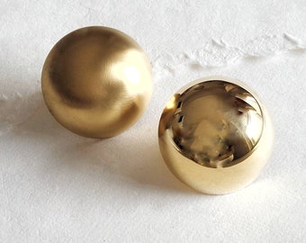 Large brass Dome round circle Ring adjustable