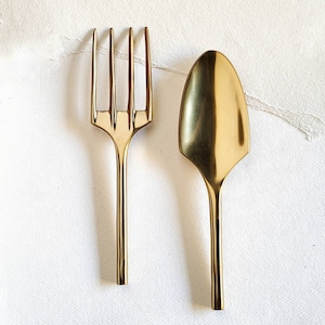 Gold plated Garden set trowel fork gardening tools owl organic cotton rag, tote bag gift set Bisjoux exclusive great gift fof any gardener