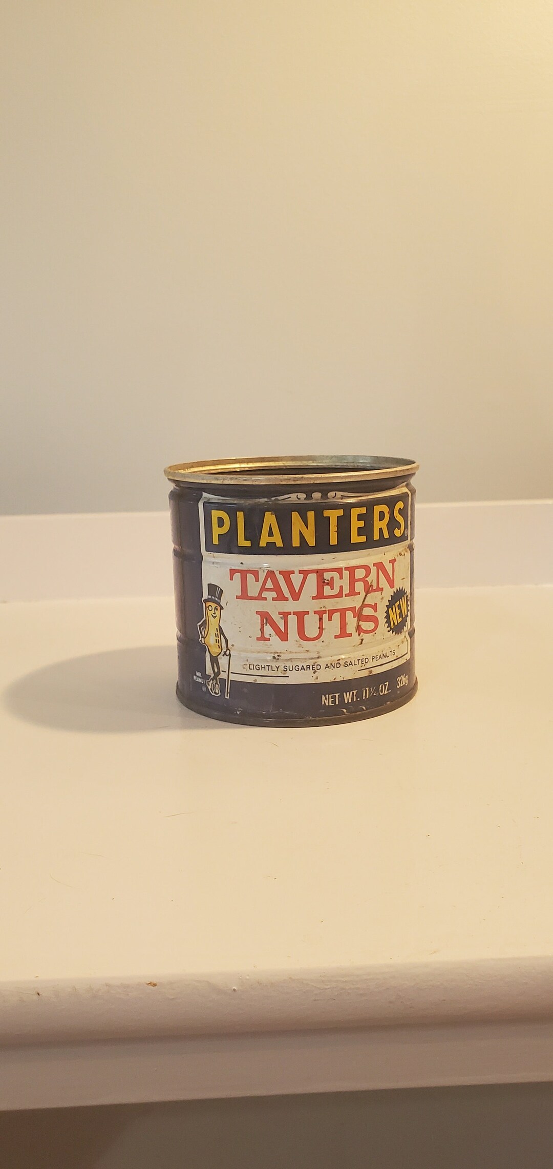 Vintage Planters Tavern Nuts Container, Collectible Advertising Peanuts