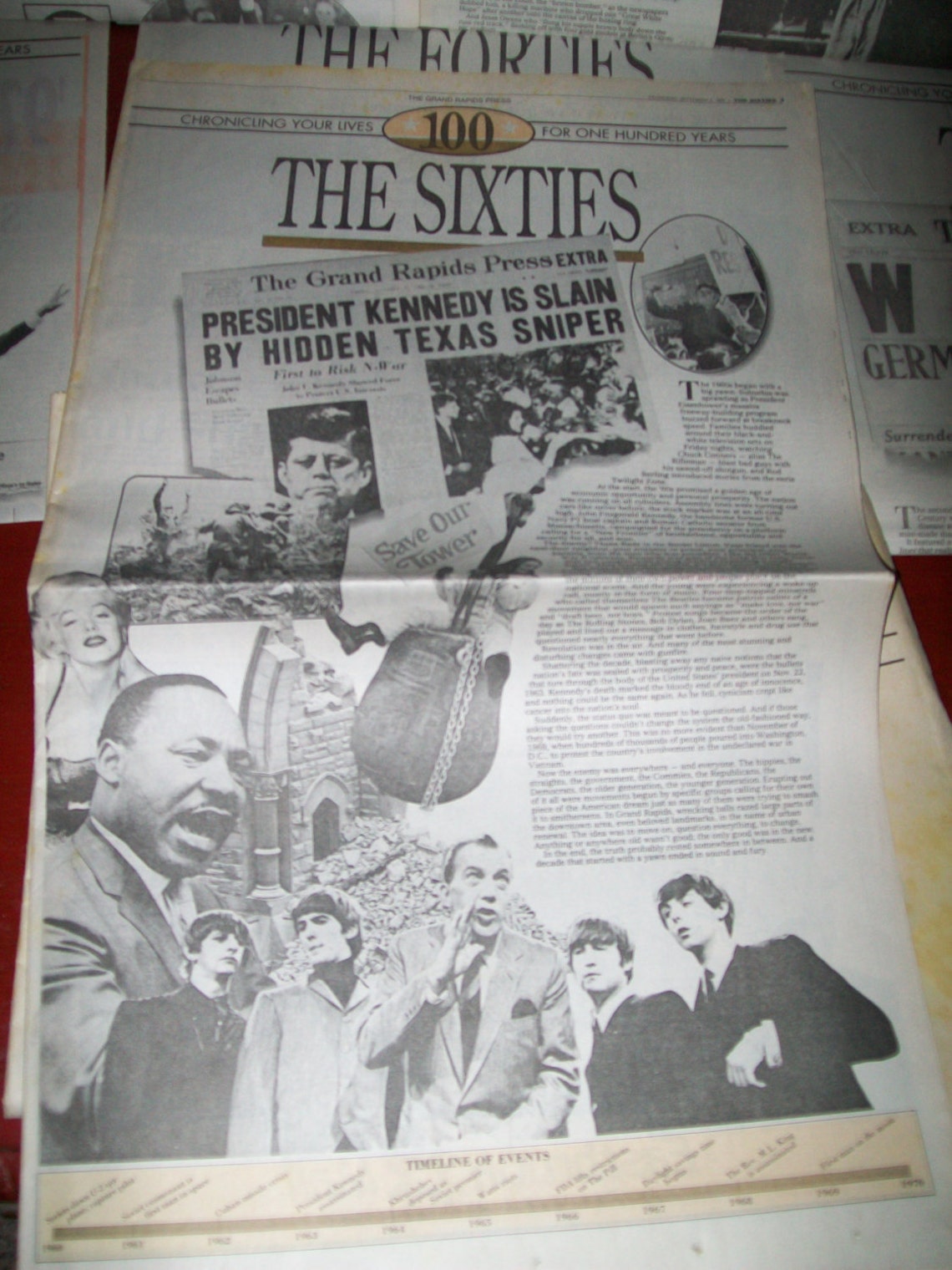 The Grand Rapids Press Newspaper 1992 100 Years Chronical News History