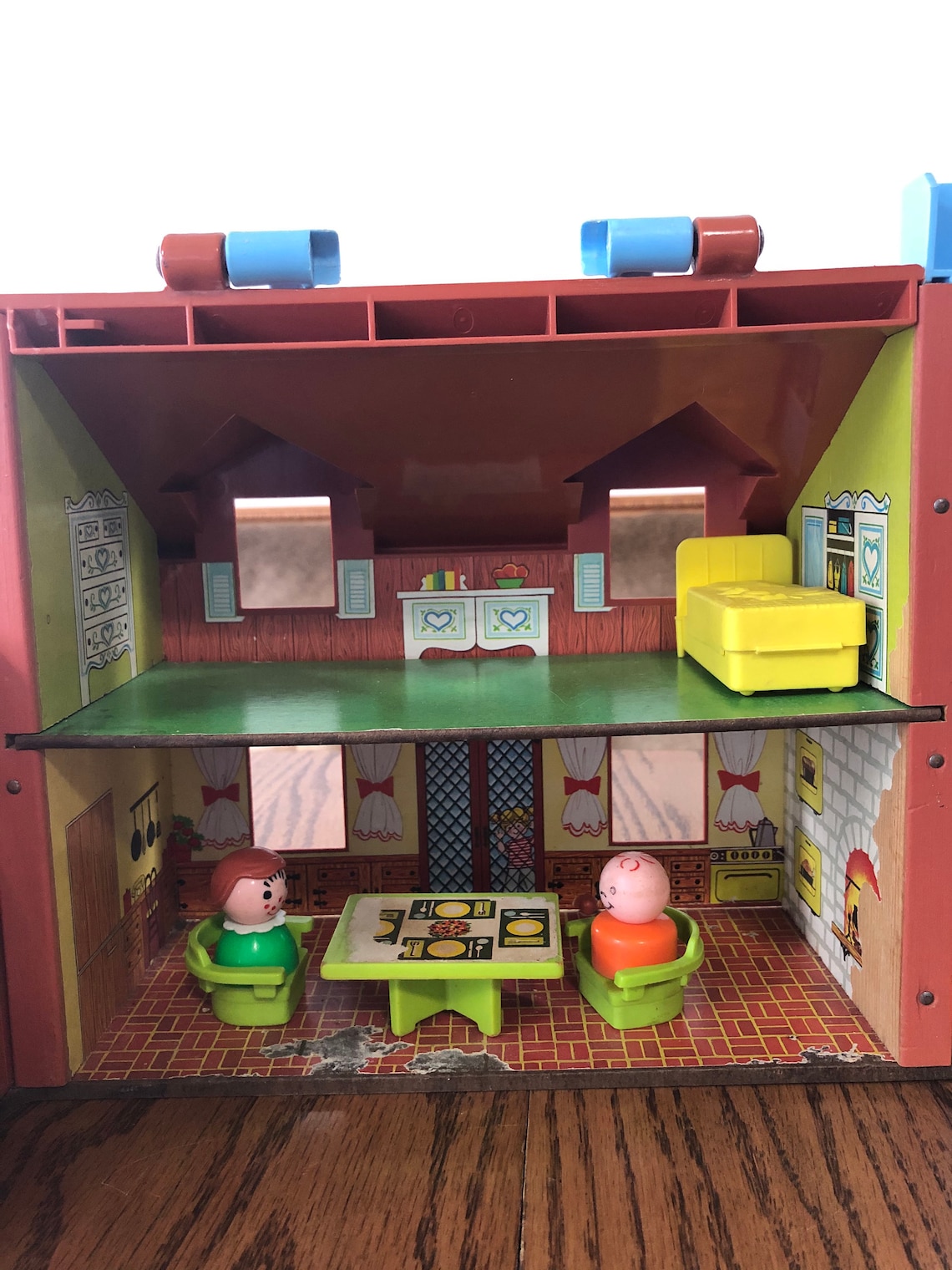 Vintage 1980's Fisher Price Doll House Etsy