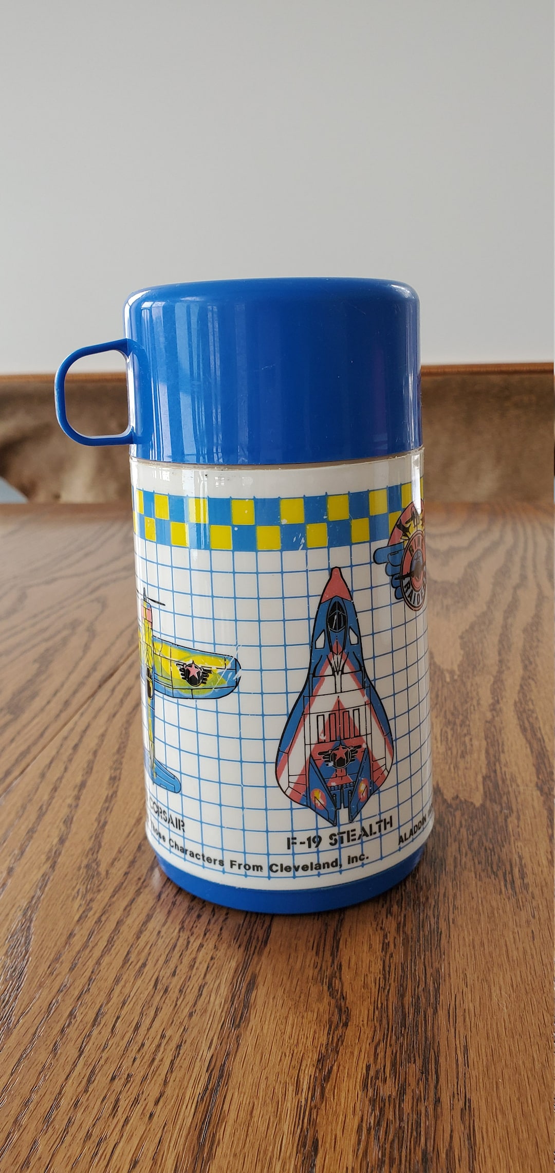 Vintage Ring Raiders Thermos - 1988 Aladdin Thermos for Lunchbox