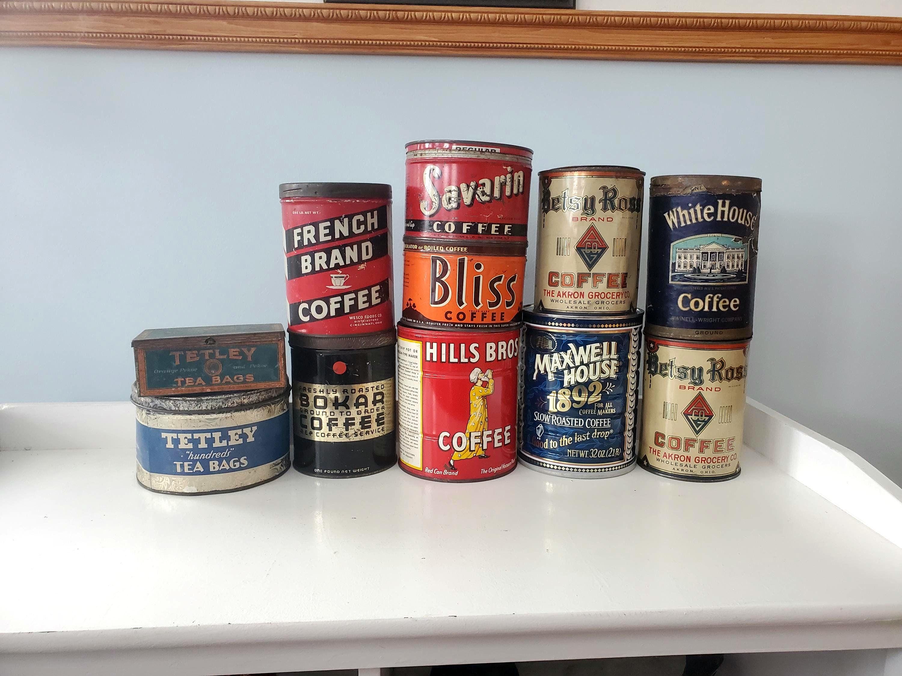 Old coffee can - Etsy 日本