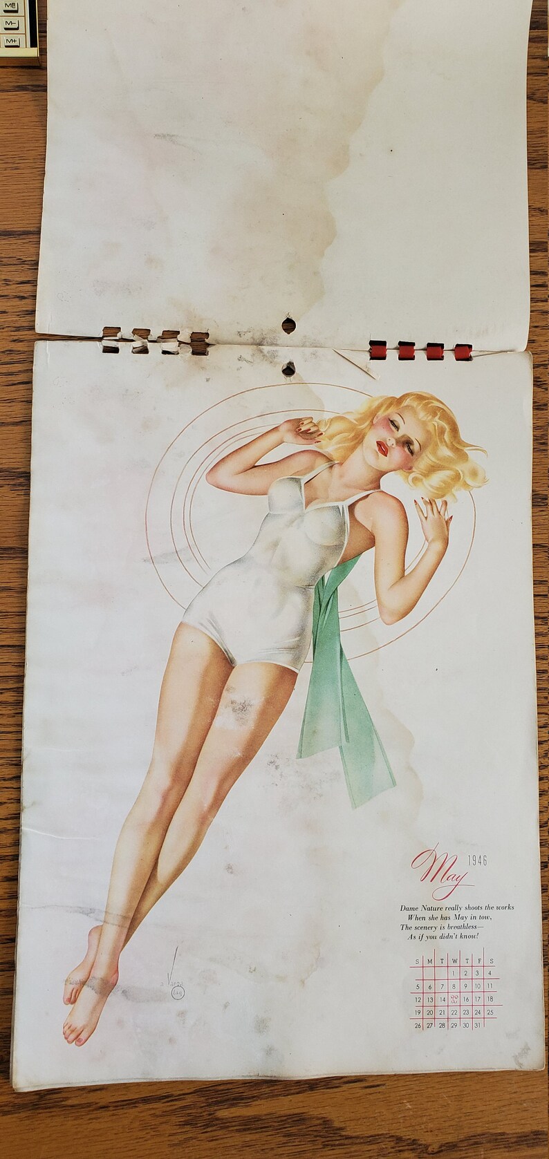 1940 s Varga Pin Up Calendar Girls WWII 1946 Esquire Etsy