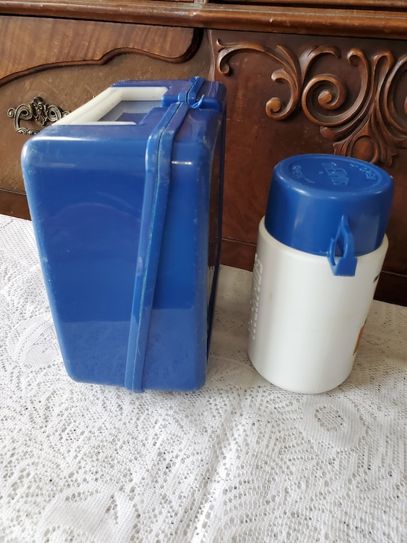 Vintage Plastic Batman Lunch Box and Matching Thermos. 