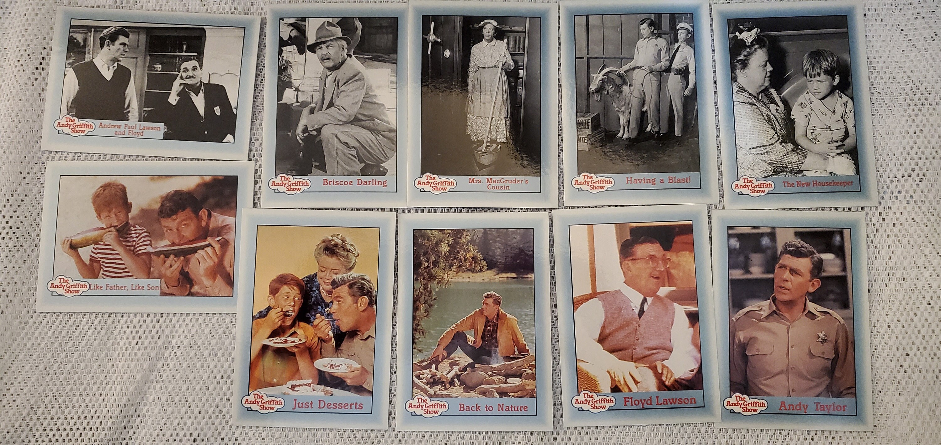 The Andy Griffith Show Trading Cards 1990 Mayberry Etsy