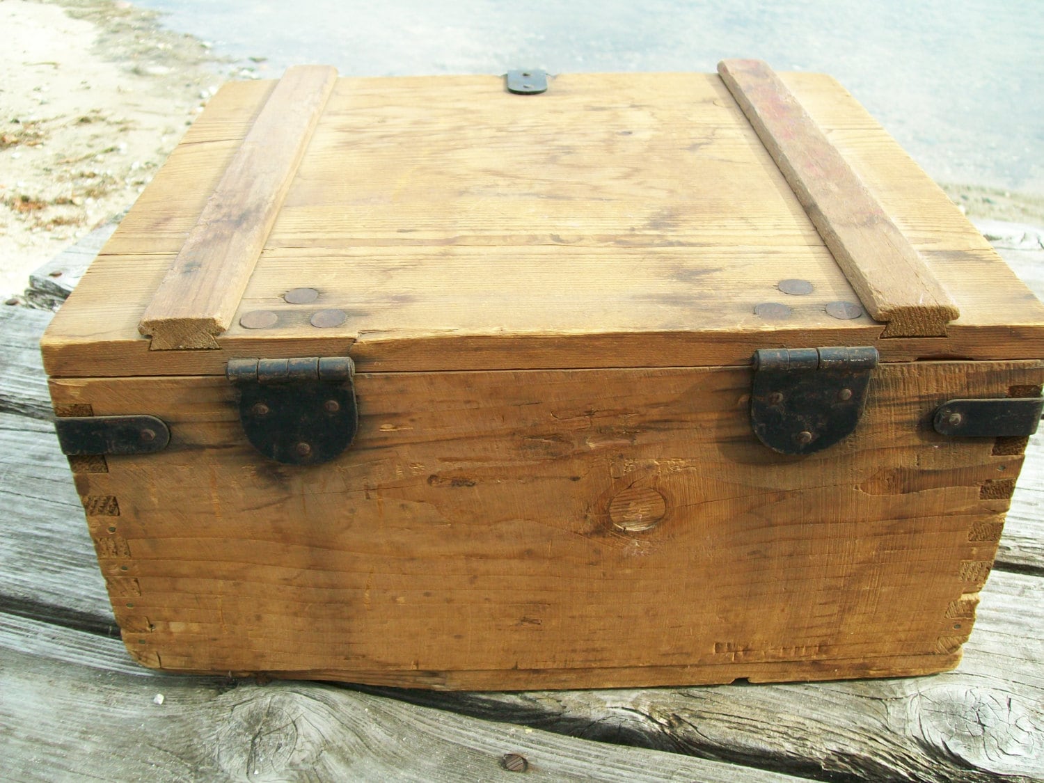 Wood Ammo Box Old Wooden Ammunition Box Vintage Military Etsy