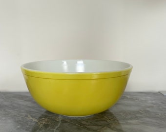 Vintage Yellow Pyrex 404 Bowl, Pyrex Primary Colors Yellow Bowl