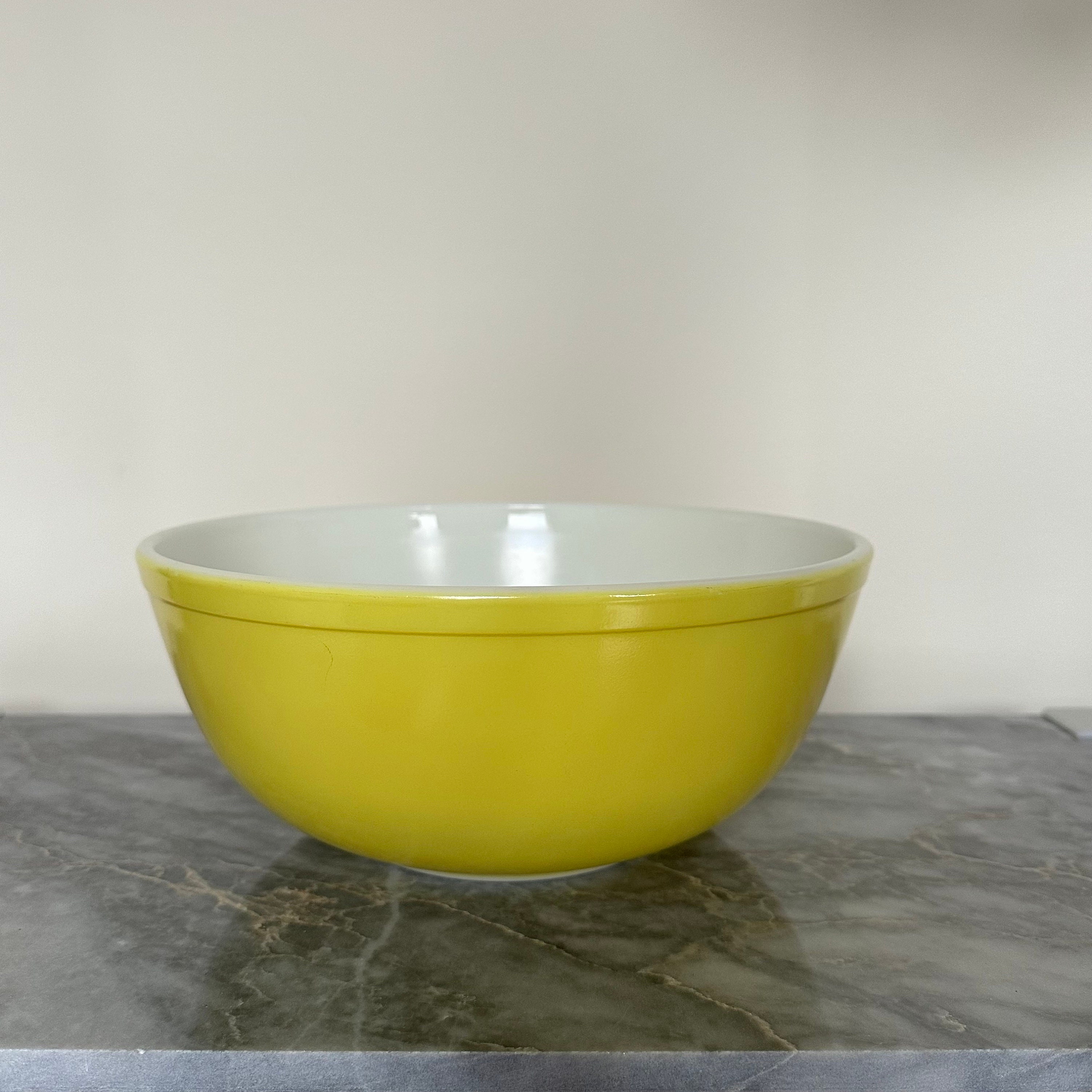 Vintage Yellow Pyrex 404 Bowl, Pyrex Primary Colors Yellow Bowl