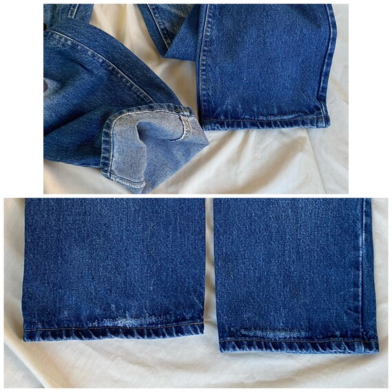 Lee Patched Jeans 32x29 Size 32 Vintage Jeans wit… - image 7