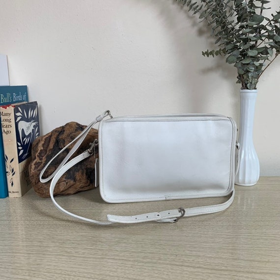 Vintage Coach Bag, Coach Basic Bag, White Vintage