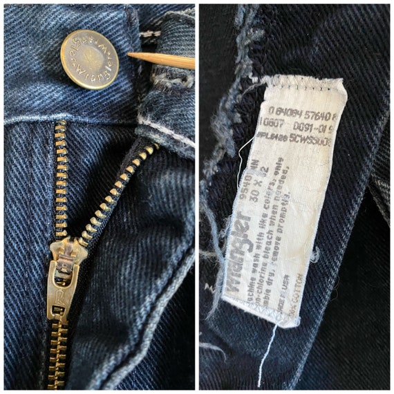 Wrangler Jeans 30x27,  Made in USA Jeans Short Je… - image 6