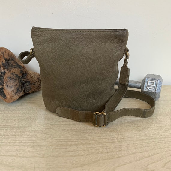 Vintage Coach Bag, Coach Sonoma Small Bucket, Gree