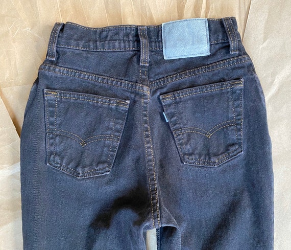 Levi's Silver Tab 24x28 High Waisted Black Jeans … - image 7