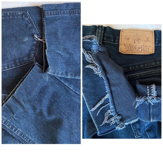 Wrangler Jeans 30x27,  Made in USA Jeans Short Je… - image 5