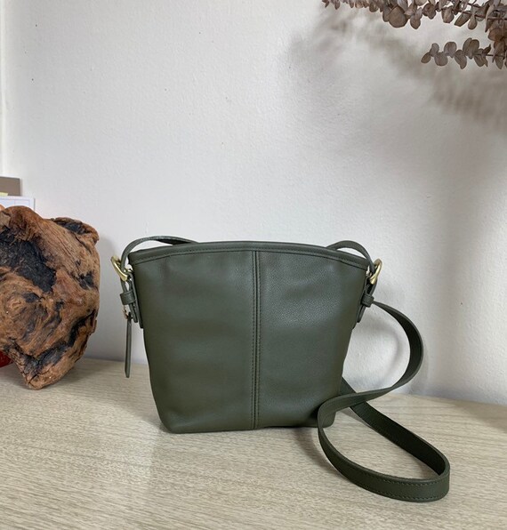 バッグ Vintage Coach Mini Shopper Bucket Green Vintage Coach Mini Shopper Bucket Green - メルカリ