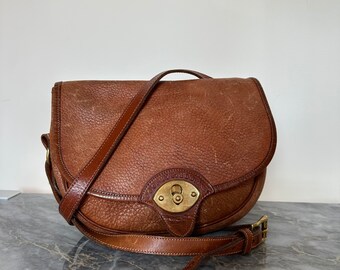 Dooney Bourke Vintage Distressed Bag All Weather Leather, Dooney and Bourke Tan Leather Bag