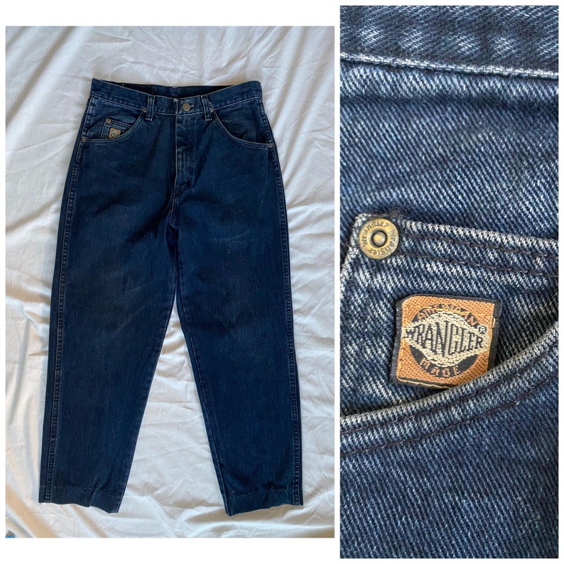 Wrangler Jeans 30x27, Made in USA Jeans Short Jeans Boyfriend Jeans Dad Jeans Vintage Wrangler W30 L27 image 1