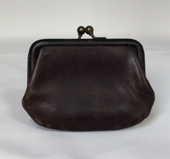 Vintage 1980's Coach Coin Purse in Deep Brown - ve