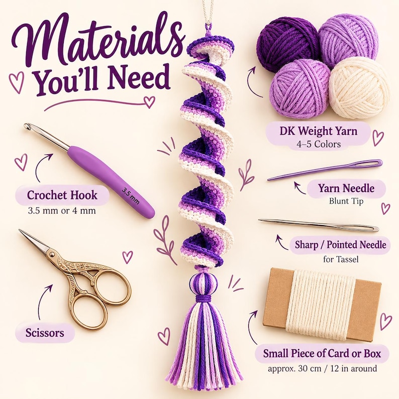 Crochet Wind Spinner Pattern, Step by Step PDF Tutorial, Easy Beginner ...