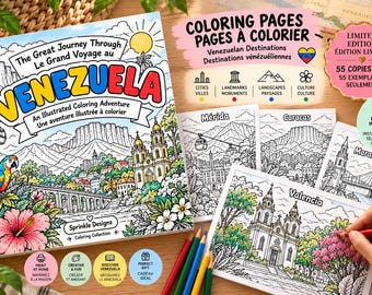 Color Venezuela PDF Niños Adultos Landscapes Adventure Limited Edition — 55 Copies Only