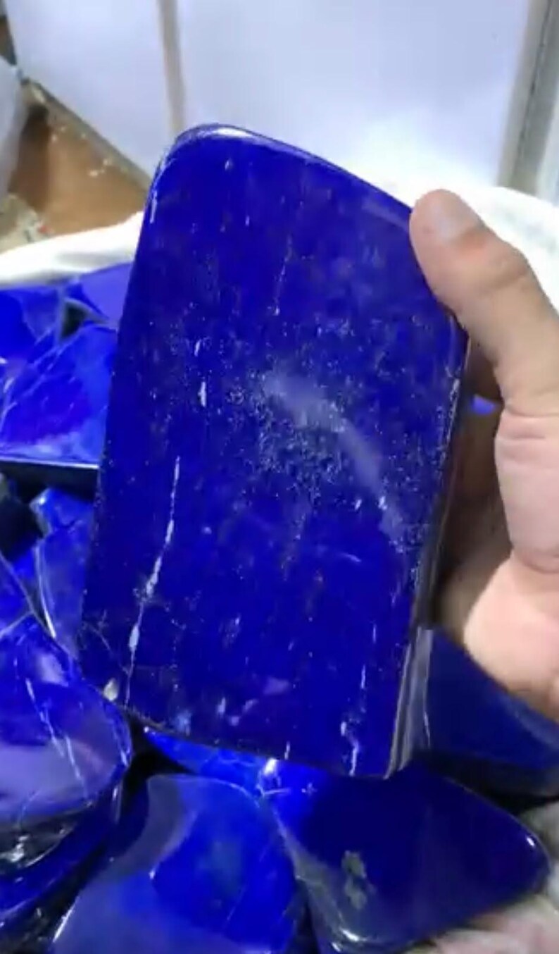 Lapis Lazuli Coffee Tabletop, Royal Blue Gemstone, Modern Luxury Living ...