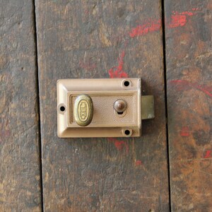 vintage deadbolt lock keil door lock image 1
