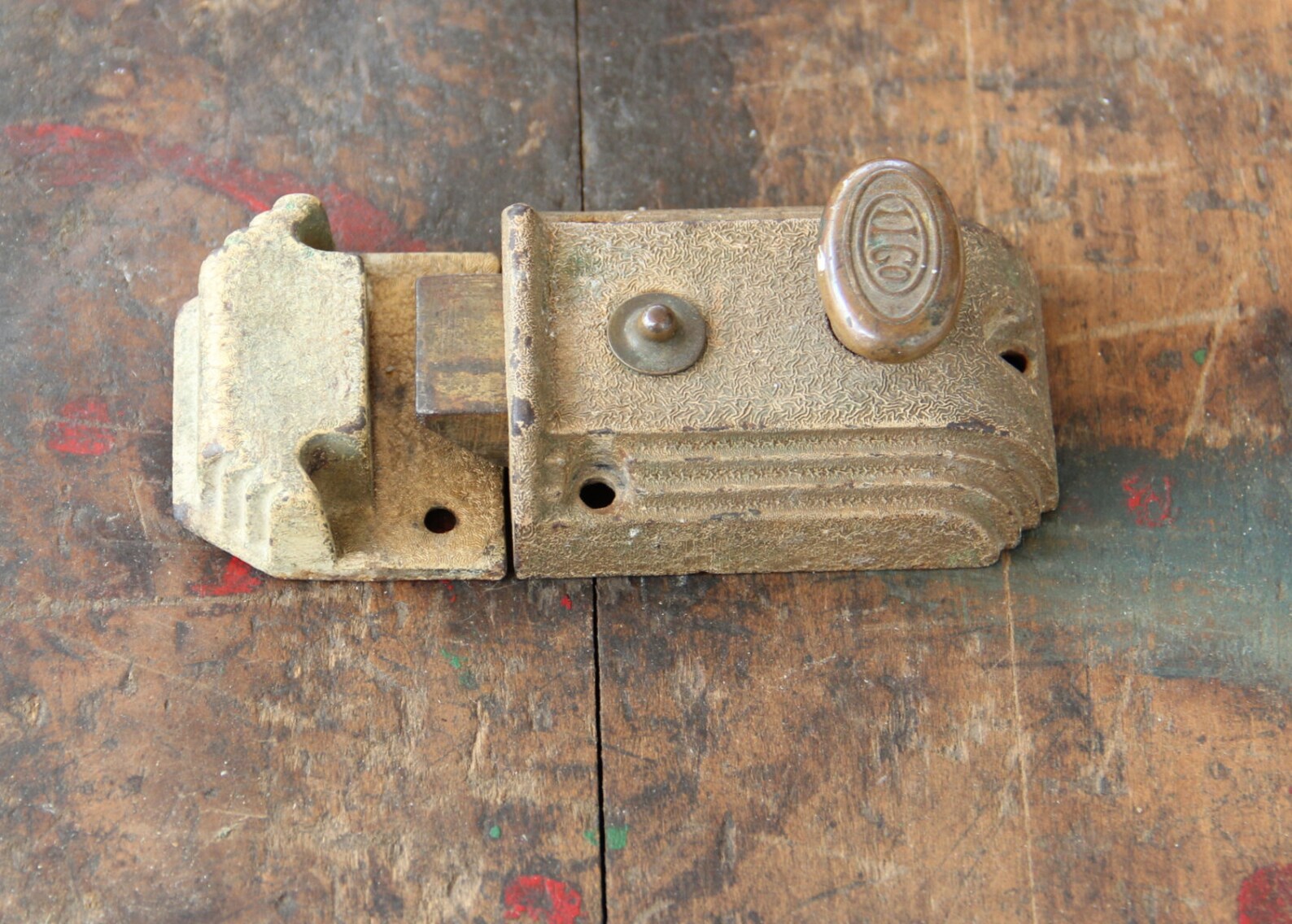 Vintage Deadbolt Lock Ilco Door Lock Etsy