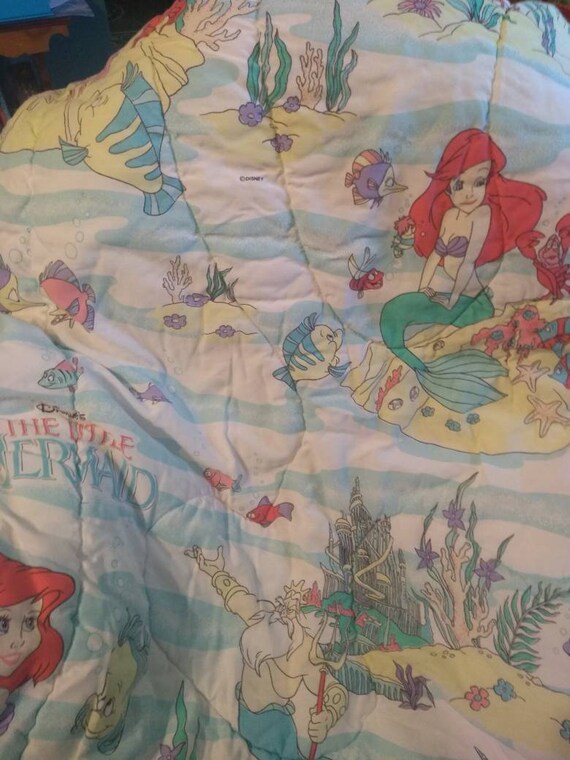 Disney Comforter Ariel The Little Mermaid Etsy