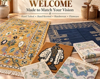 Alfombra personalizada hecha a mano, alfombra de área personalizada, alfombra tejida a mano hecha a pedido, tamaño, color, forma y diseño personalizados, decoración del hogar a medida de alta calidad.