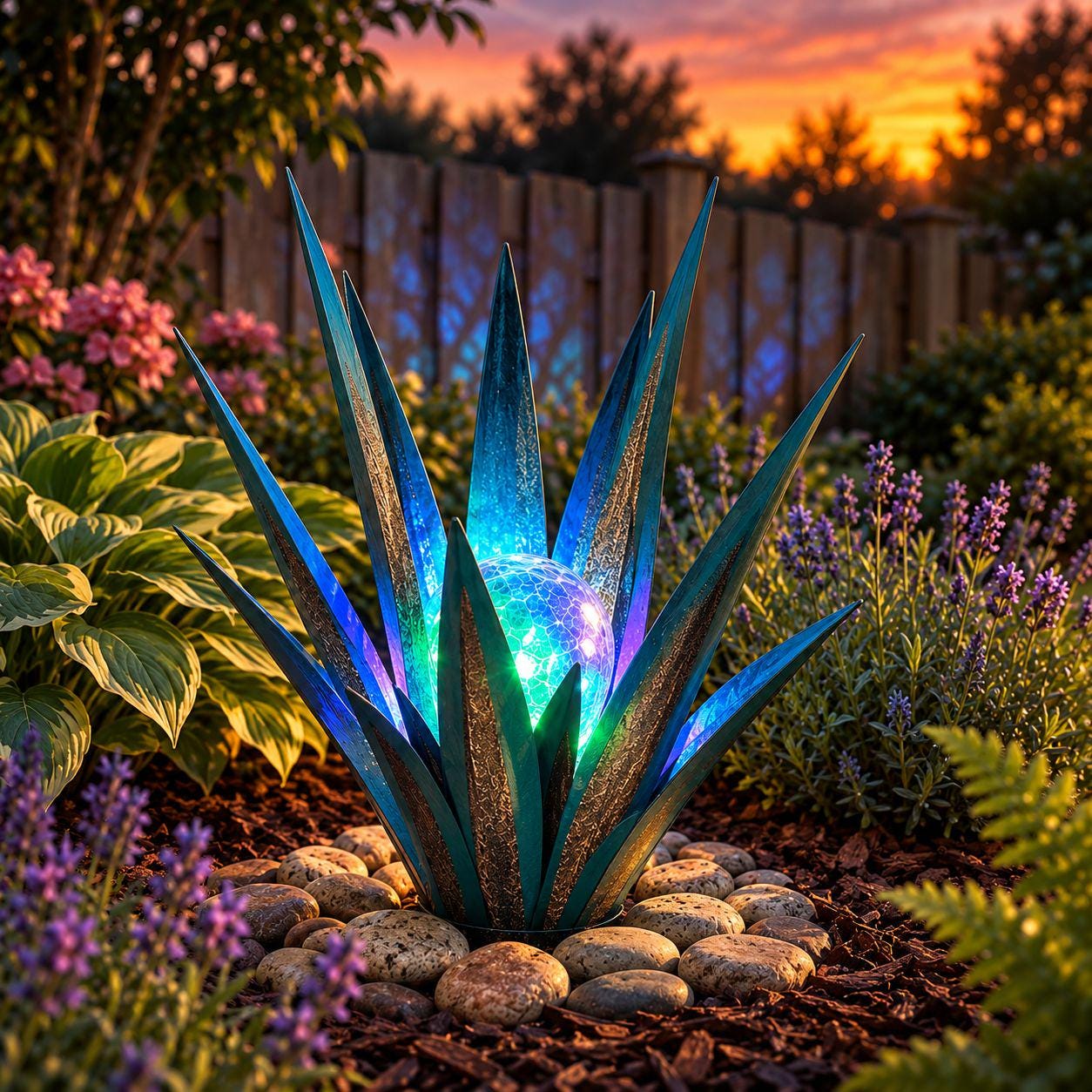 Solar garden decor