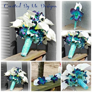Faux Bridal bouquet with matching bout..