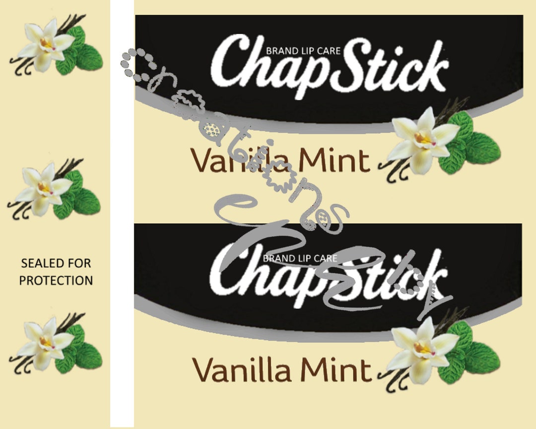 Chapstick Vanilla Mint Digital Waterslide Etsy