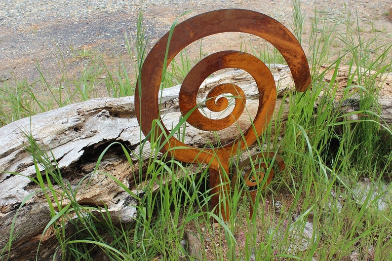 Mega 20 Spiral Garden Stake Steel Garden decor planter Etsy