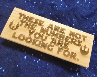 Jedi Math Teacher Engraved Dry Erase Board Eraser