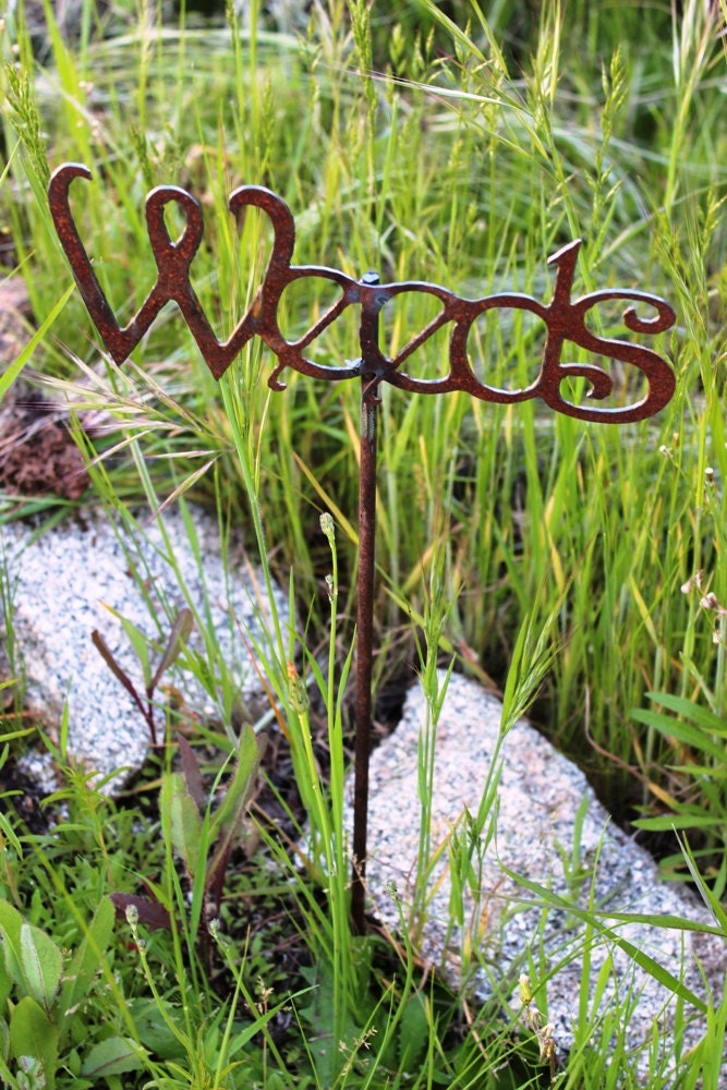 Steel Garden Markers Garden Stake Plant Marker Veggie | Etsy