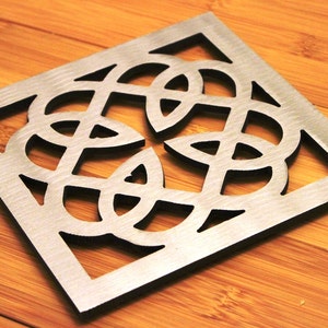 Celtic Knot Trivet, Stainless Steel, Irish, Gaelic
