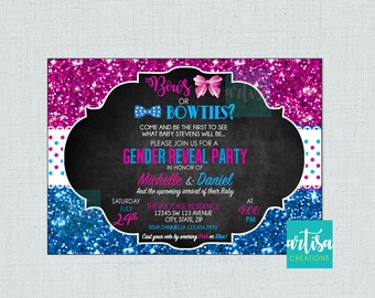 Bows or Arrows Gender Reveal Party, Bows or arrows gender reveal invitation, Bows or arrows gender reveal invitation, Bows arrows gender