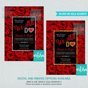 Anniversary Invitation, Wedding Anniversary Invitation, We Still DO Anniversary Invitation, Anniversary Digital Invitation, Anniversary Invi