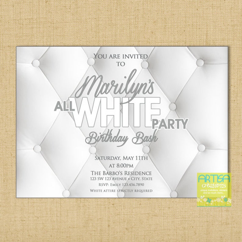 all-white-party-invitation-white-party-invitation-summer-etsy