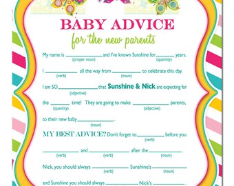 Chevron Butterfly Mad Lib - Chevron butterflies Personalized Mad Lib - Personalized Mad Lib Game Butterflies Chevron