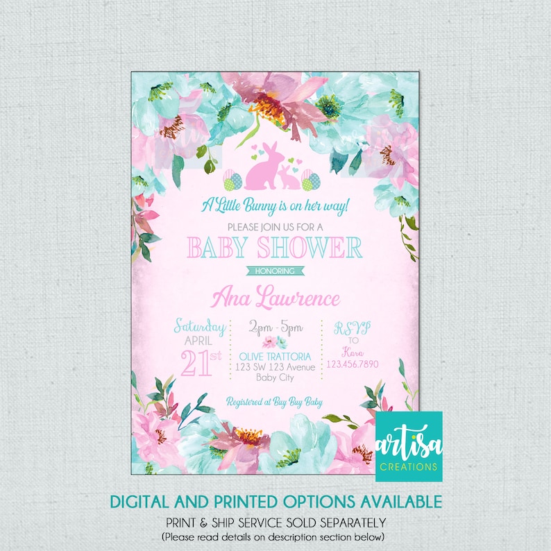 Easter Baby Shower Invitation Easter Baby Shower Invitations Etsy Easter Baby Shower Invitation Easter Baby Shower Invitations Etsy