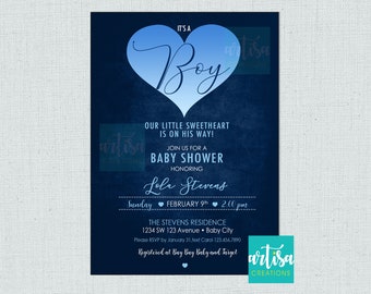 Boy Valentines Baby Shower, Boy Baby Shower Valentines Invitation, it's a Valentines Baby Shower invitation, Baby Shower Valentines invite