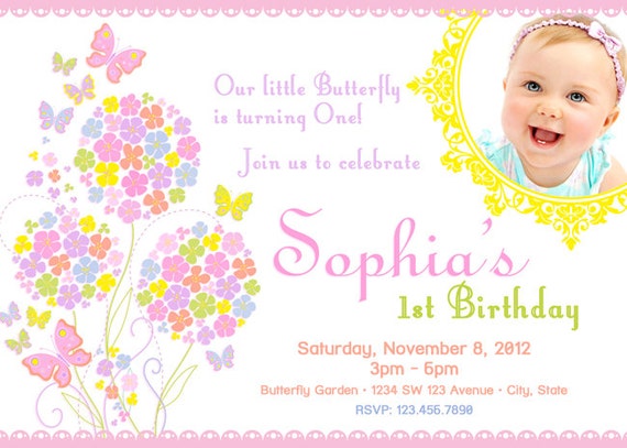 Invitation De Papillon Couleur Pastel Papillons Anniversaire Etsy France