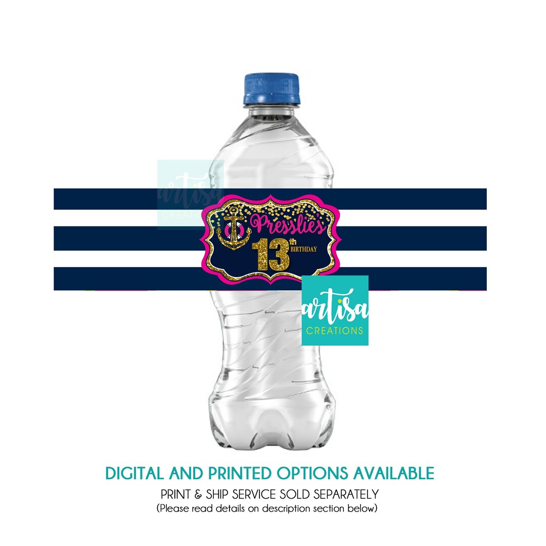 Let's Get Nauti Water Label, Last Sail Before the Veil Water Label ...